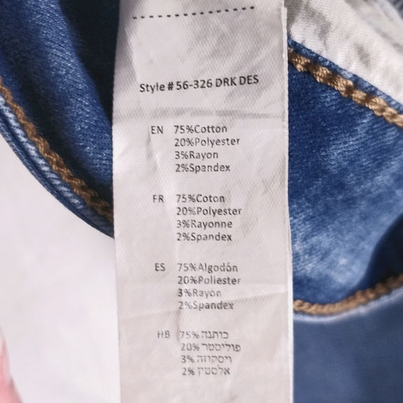 NWT High rise super skinny ripped dark wash jeanse - Picture 10 of 12